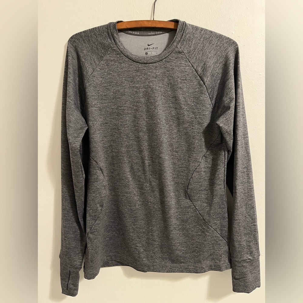 Nike Pro Dry Fit Women’s Long Sleeve Medium In Gray